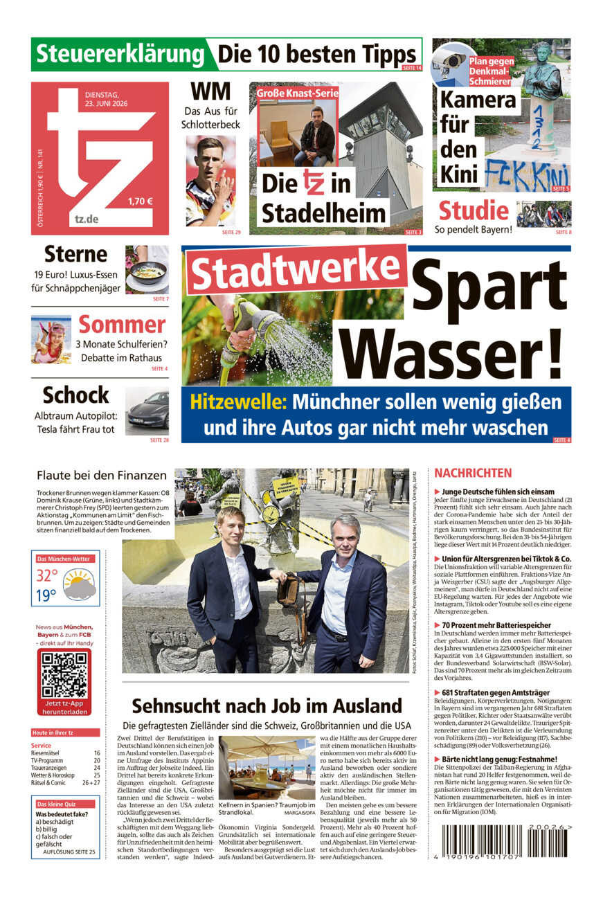 tz vom Dienstag, 23.06.2026