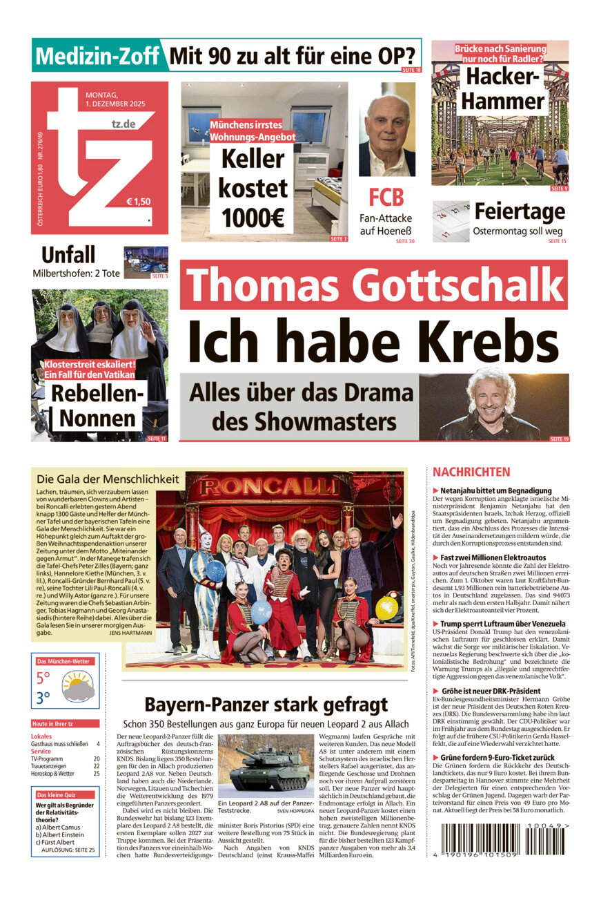 tz vom Montag, 01.12.2025