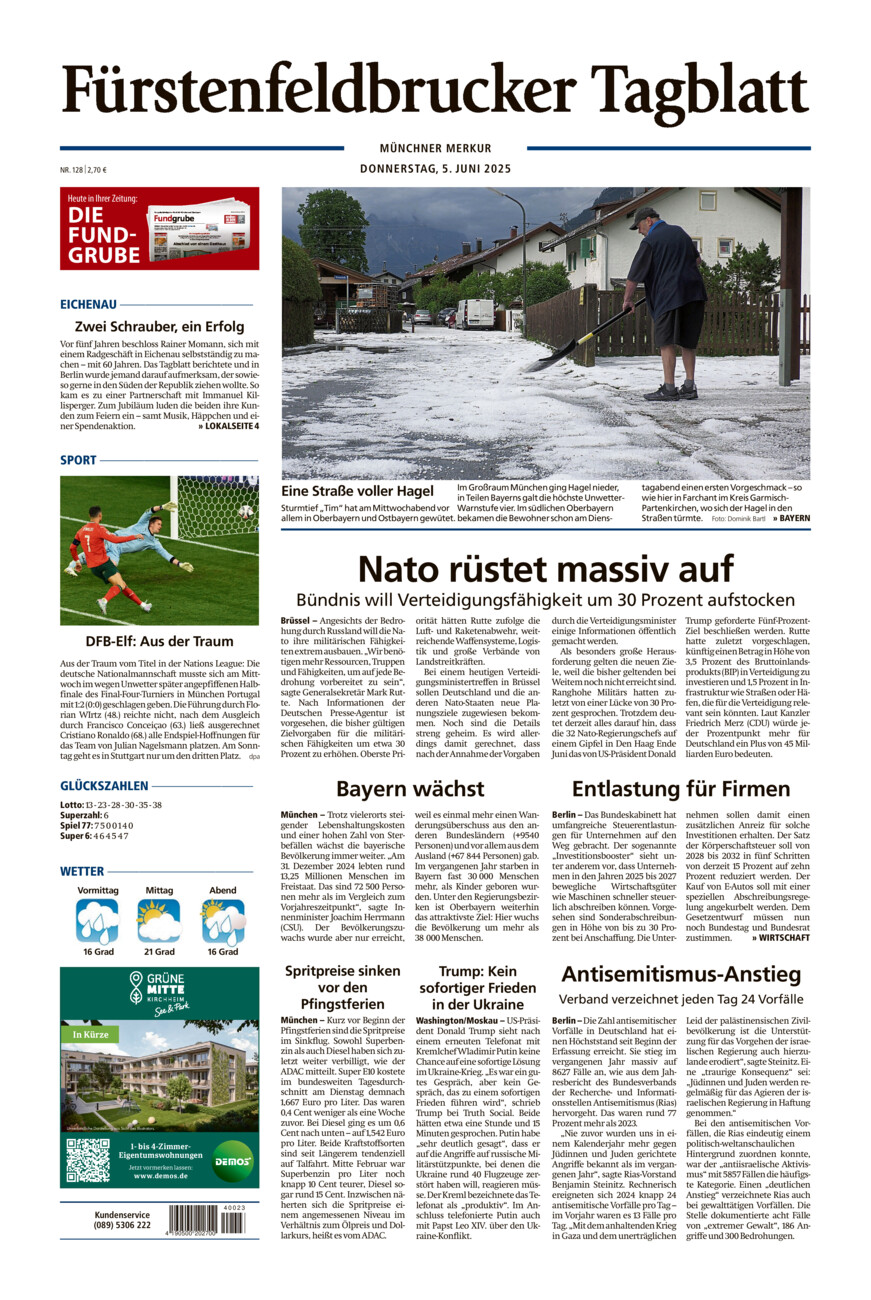 Fürstenfeldbrucker Tagblatt vom Donnerstag, 05.06.2025
