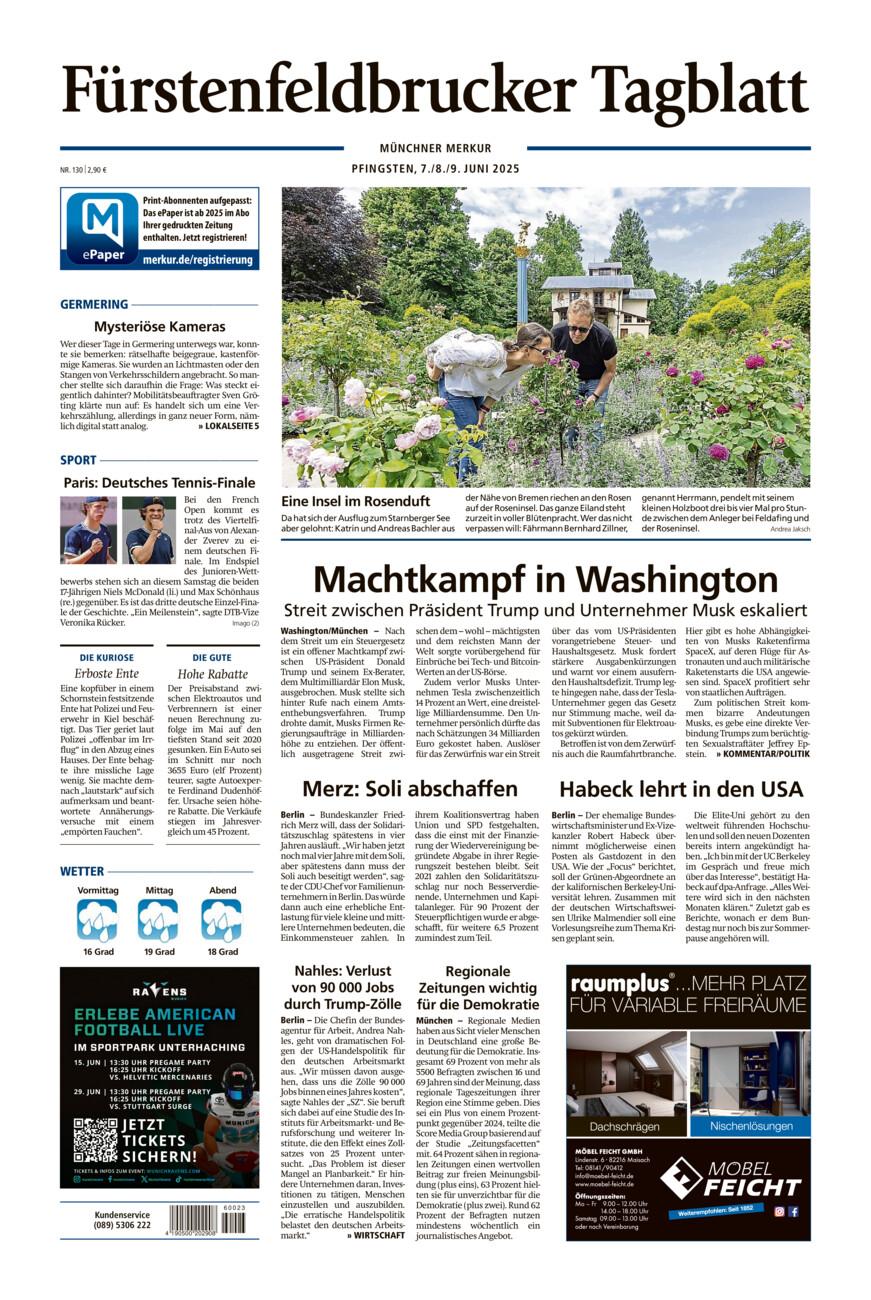Fürstenfeldbrucker Tagblatt vom Samstag, 07.06.2025