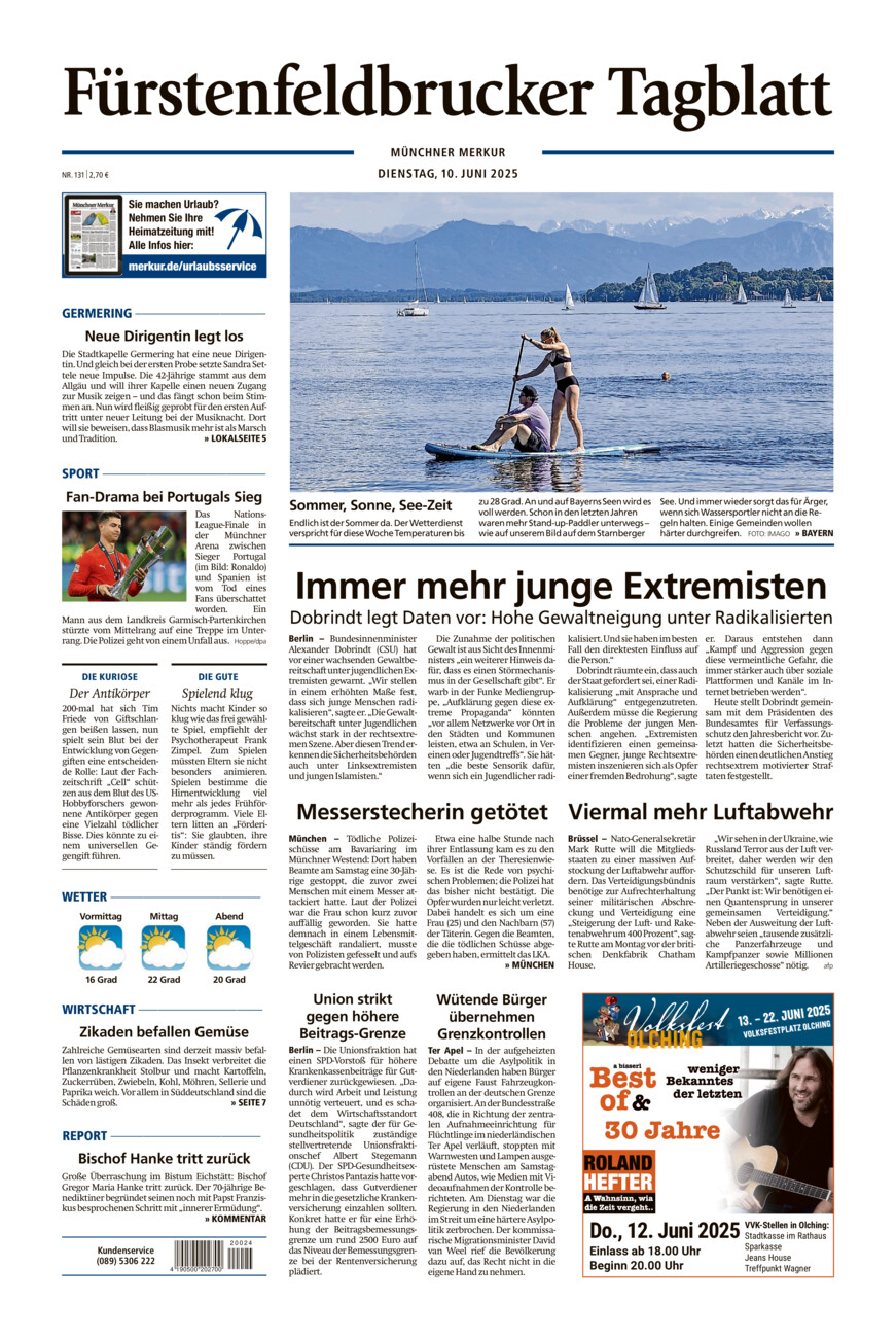 Fürstenfeldbrucker Tagblatt vom Dienstag, 10.06.2025