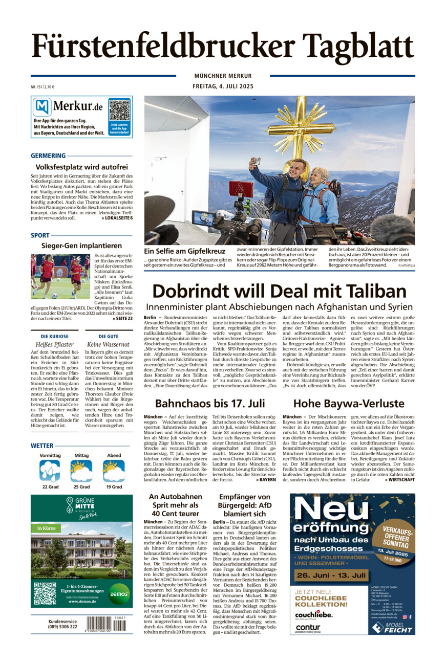 Fürstenfeldbrucker Tagblatt vom Freitag, 04.07.2025
