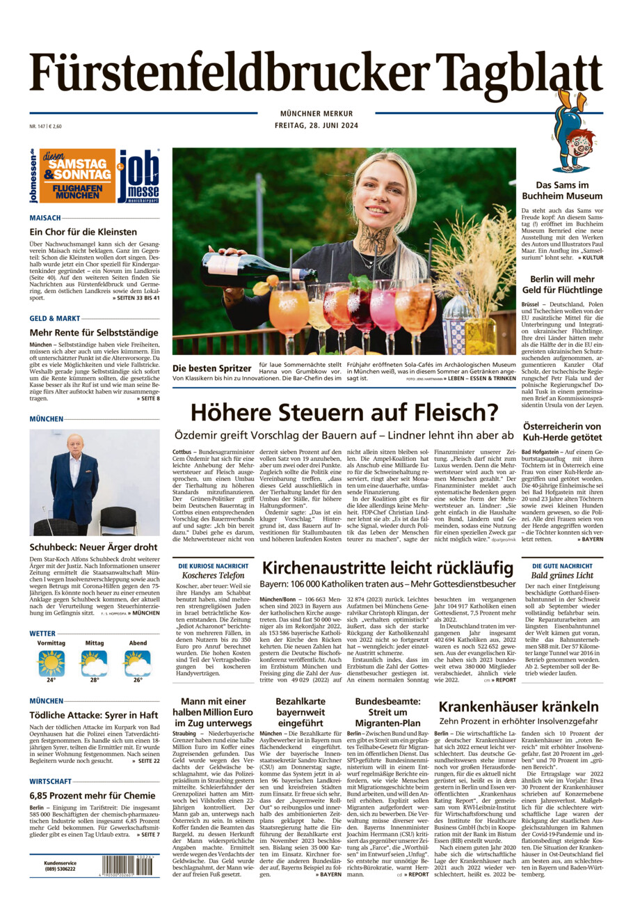 Fürstenfeldbrucker Tagblatt vom Freitag, 28.06.2024