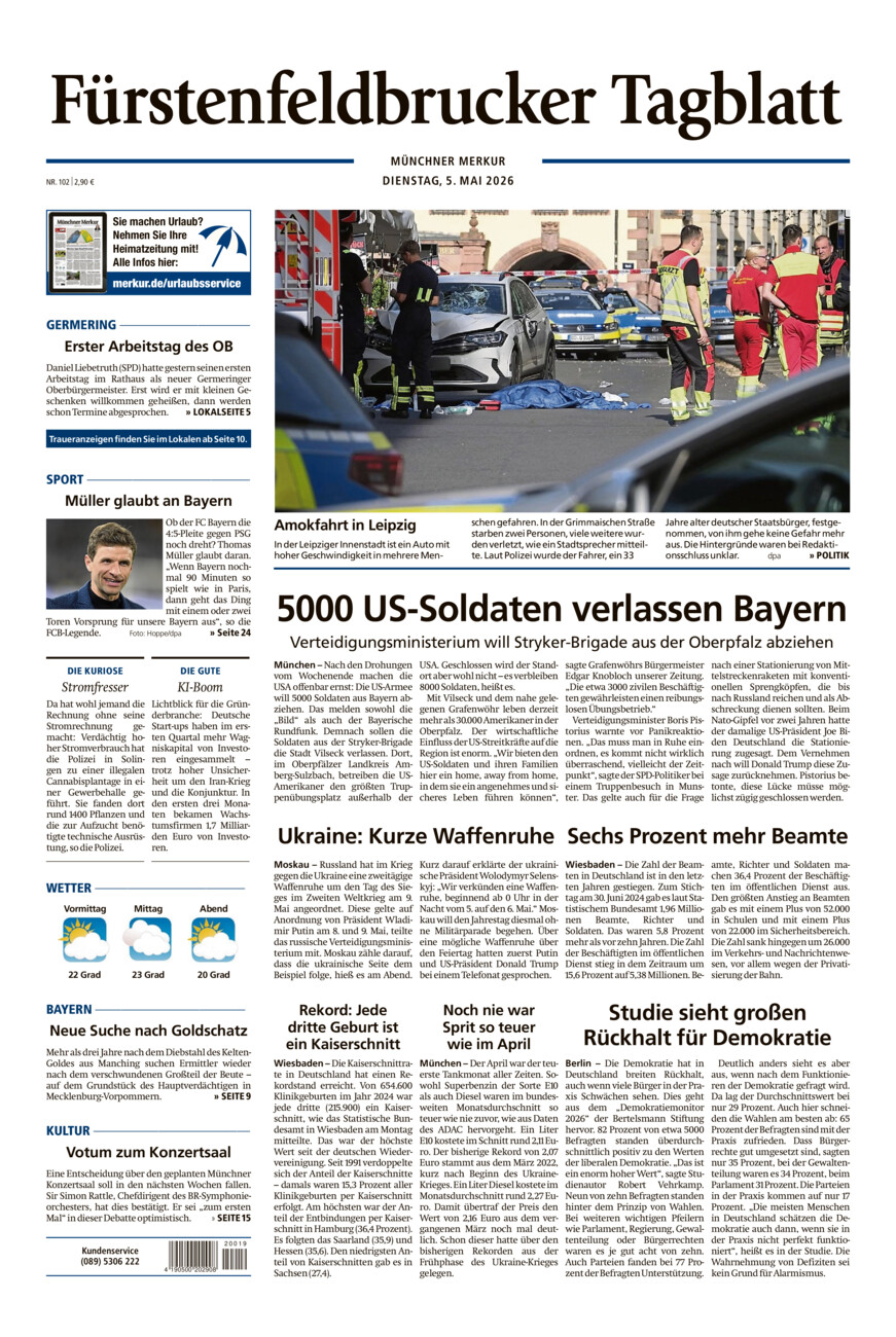 Fürstenfeldbrucker Tagblatt vom Dienstag, 05.05.2026