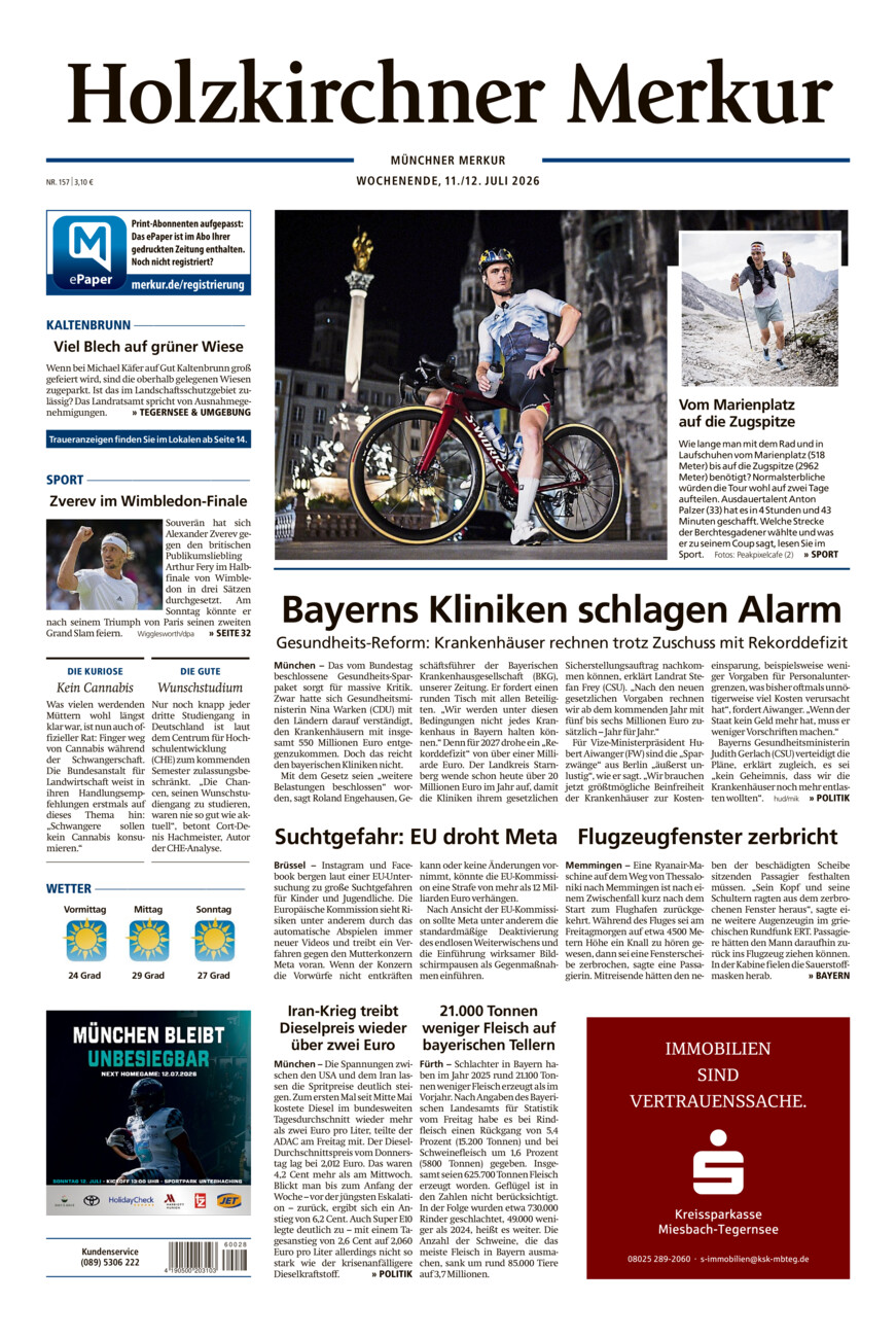Holzkirchner Merkur vom Samstag, 11.07.2026