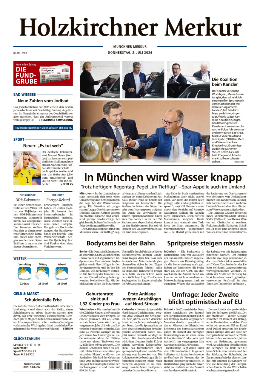 Holzkirchner Merkur vom Donnerstag, 02.07.2026