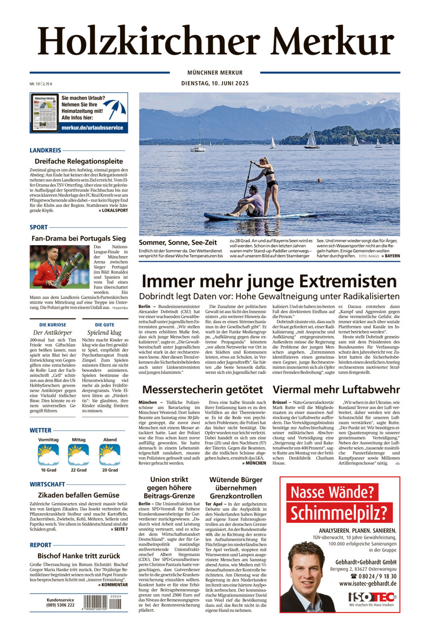 Holzkirchner Merkur vom Dienstag, 10.06.2025