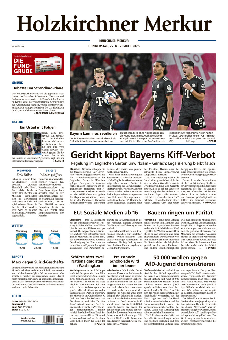 Holzkirchner Merkur vom Donnerstag, 27.11.2025