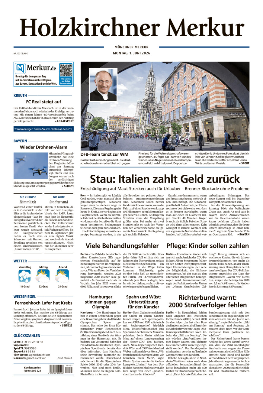 Holzkirchner Merkur vom Montag, 01.06.2026