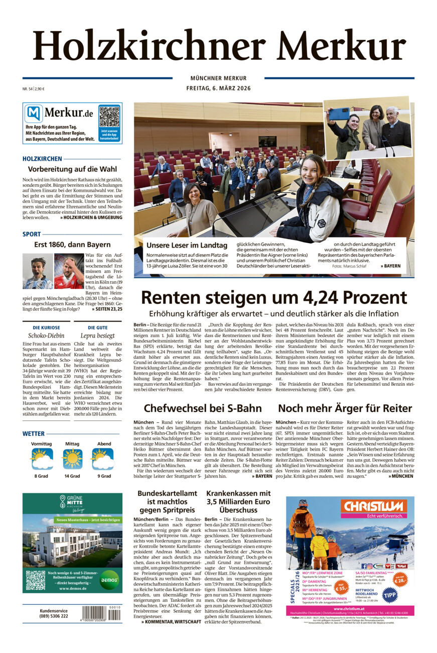 Holzkirchner Merkur vom Freitag, 06.03.2026