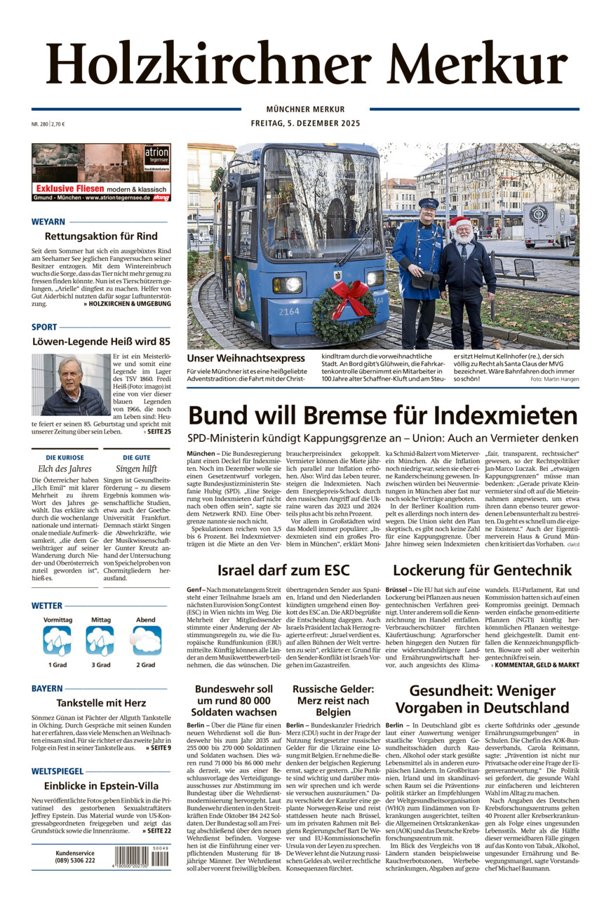 Holzkirchner Merkur vom Freitag, 05.12.2025