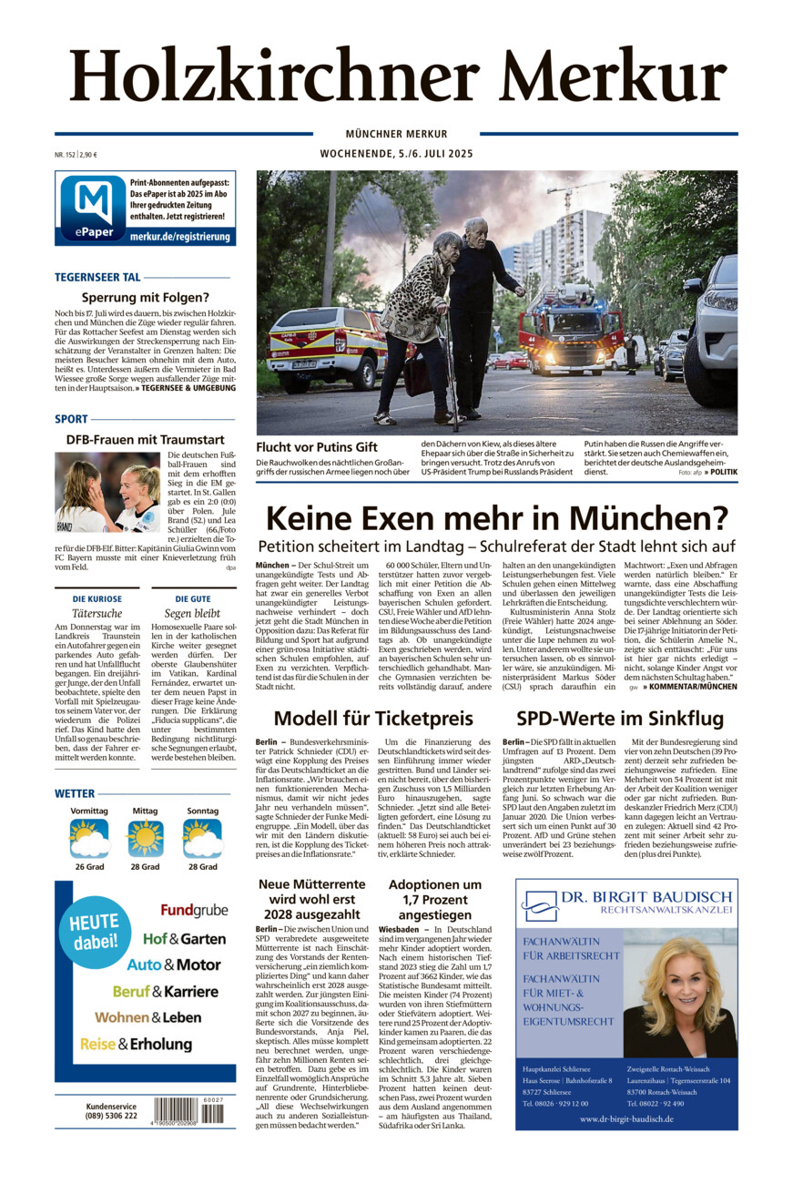 Holzkirchner Merkur vom Samstag, 05.07.2025