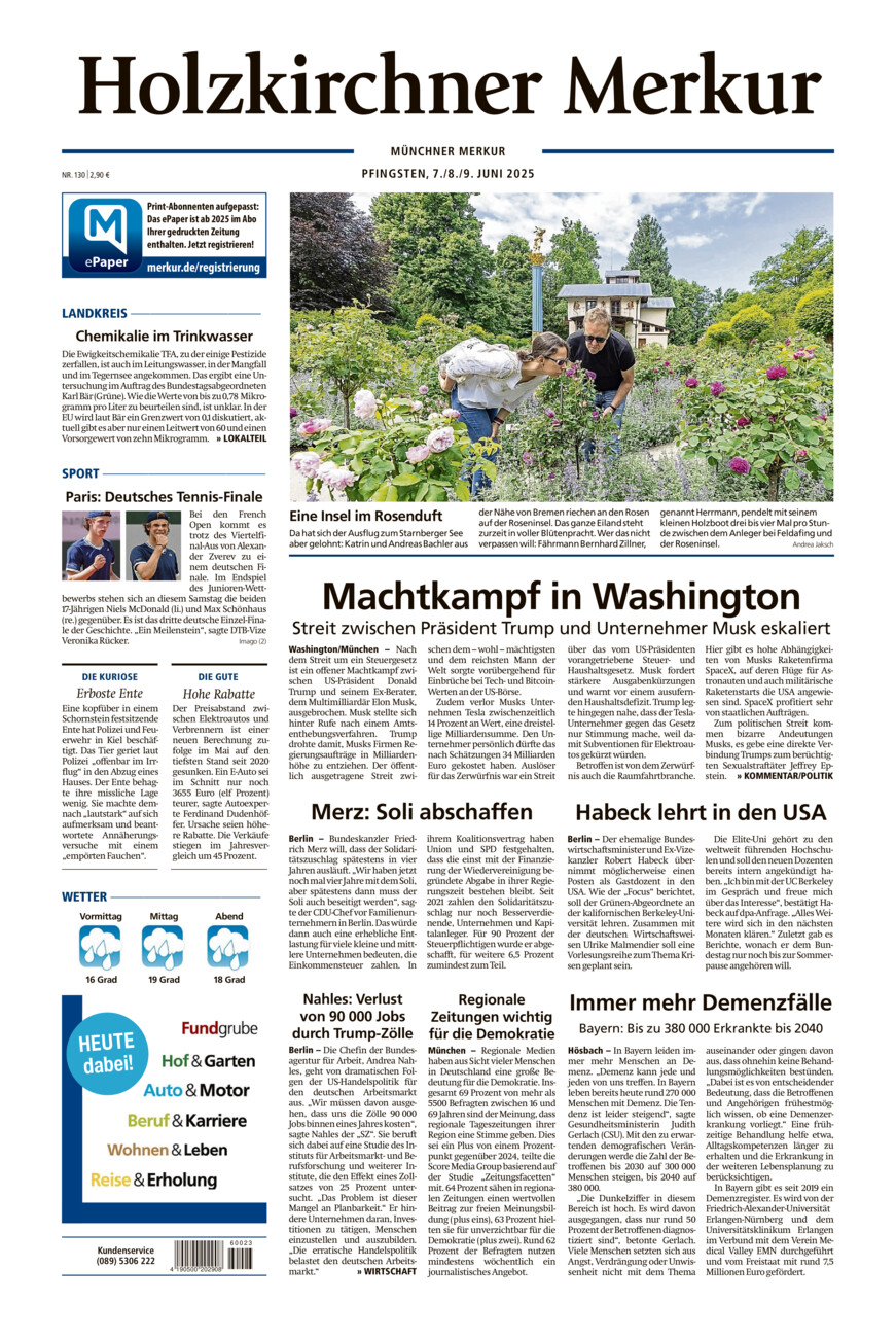 Holzkirchner Merkur vom Samstag, 07.06.2025