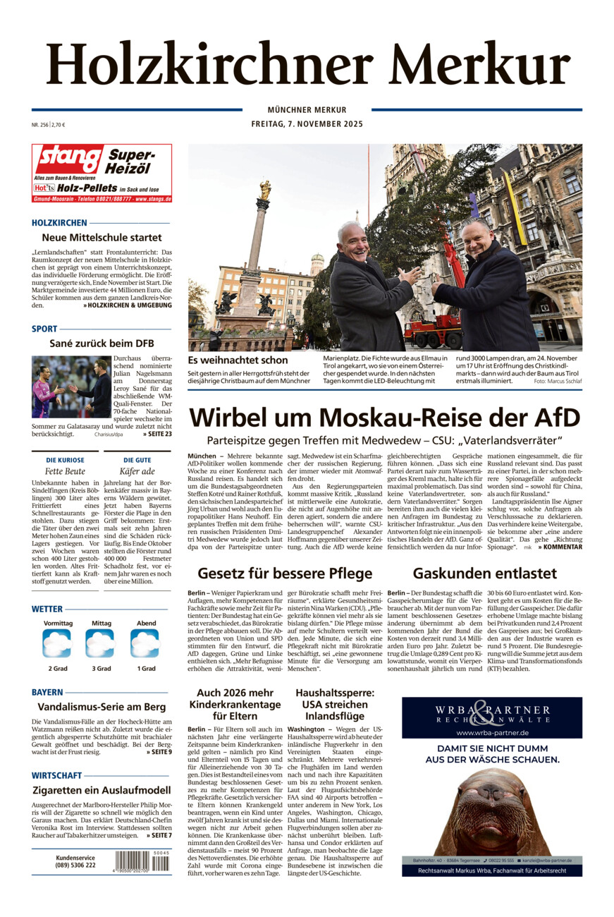 Holzkirchner Merkur vom Freitag, 07.11.2025
