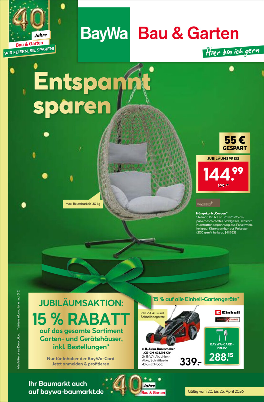 BayWa vom Montag, 20.04.2026