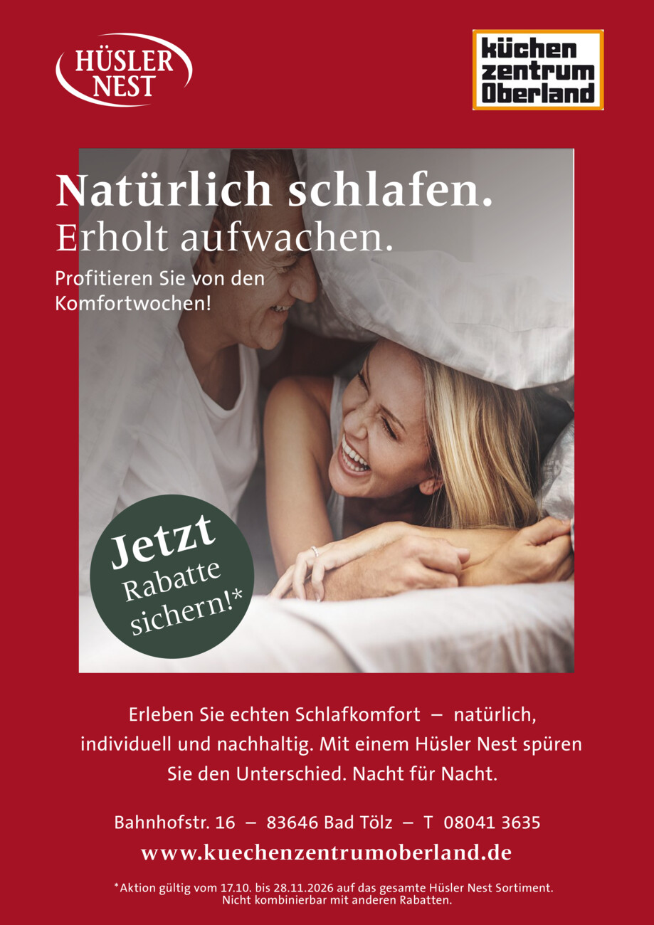 Küchenzentrum Oberland vom Montag, 19.10.2026