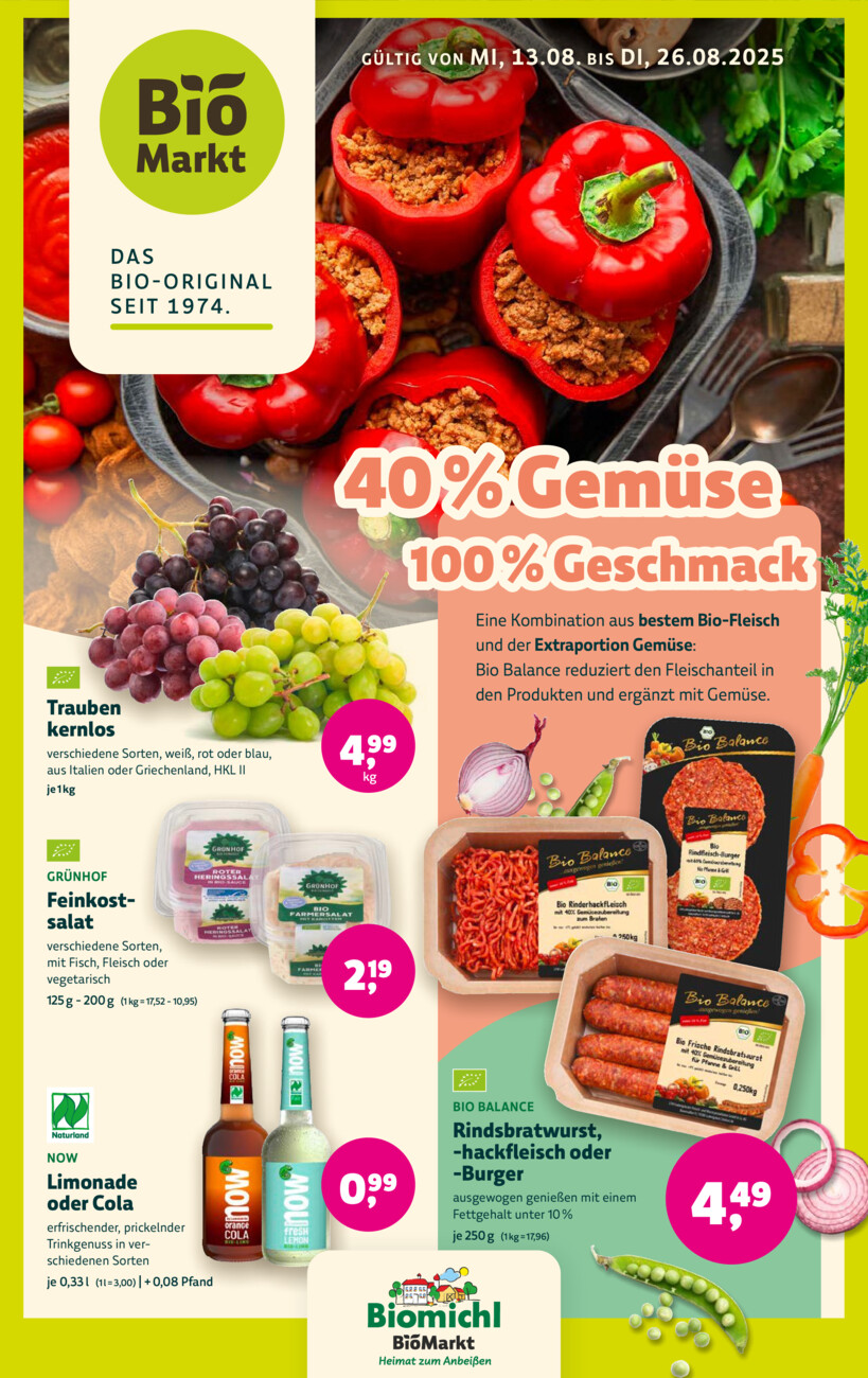 Biomichl vom Dienstag, 12.08.2025