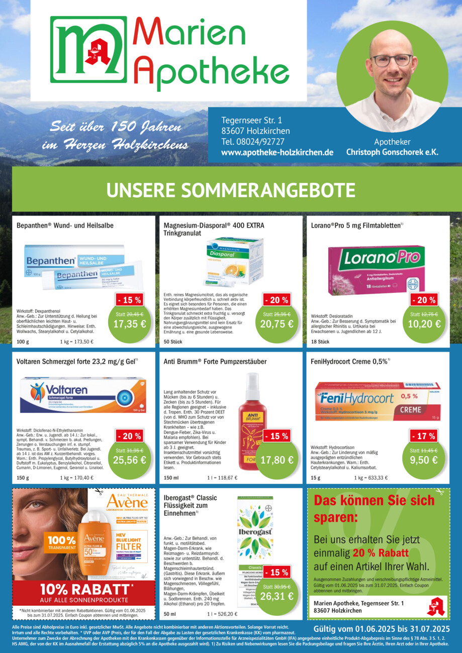Marien Apotheke vom Samstag, 07.06.2025