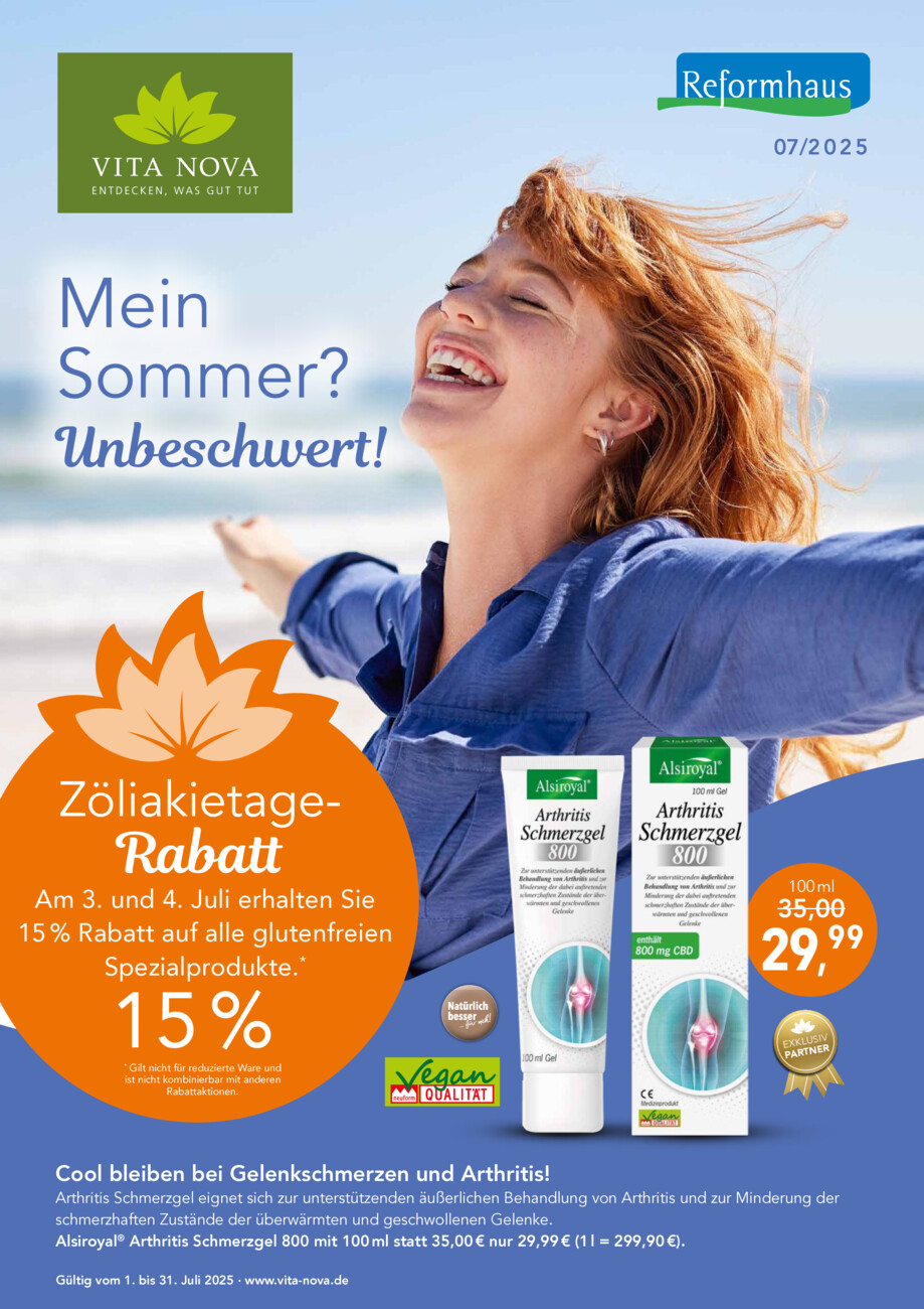 Reformhaus Mayr vom Dienstag, 01.07.2025