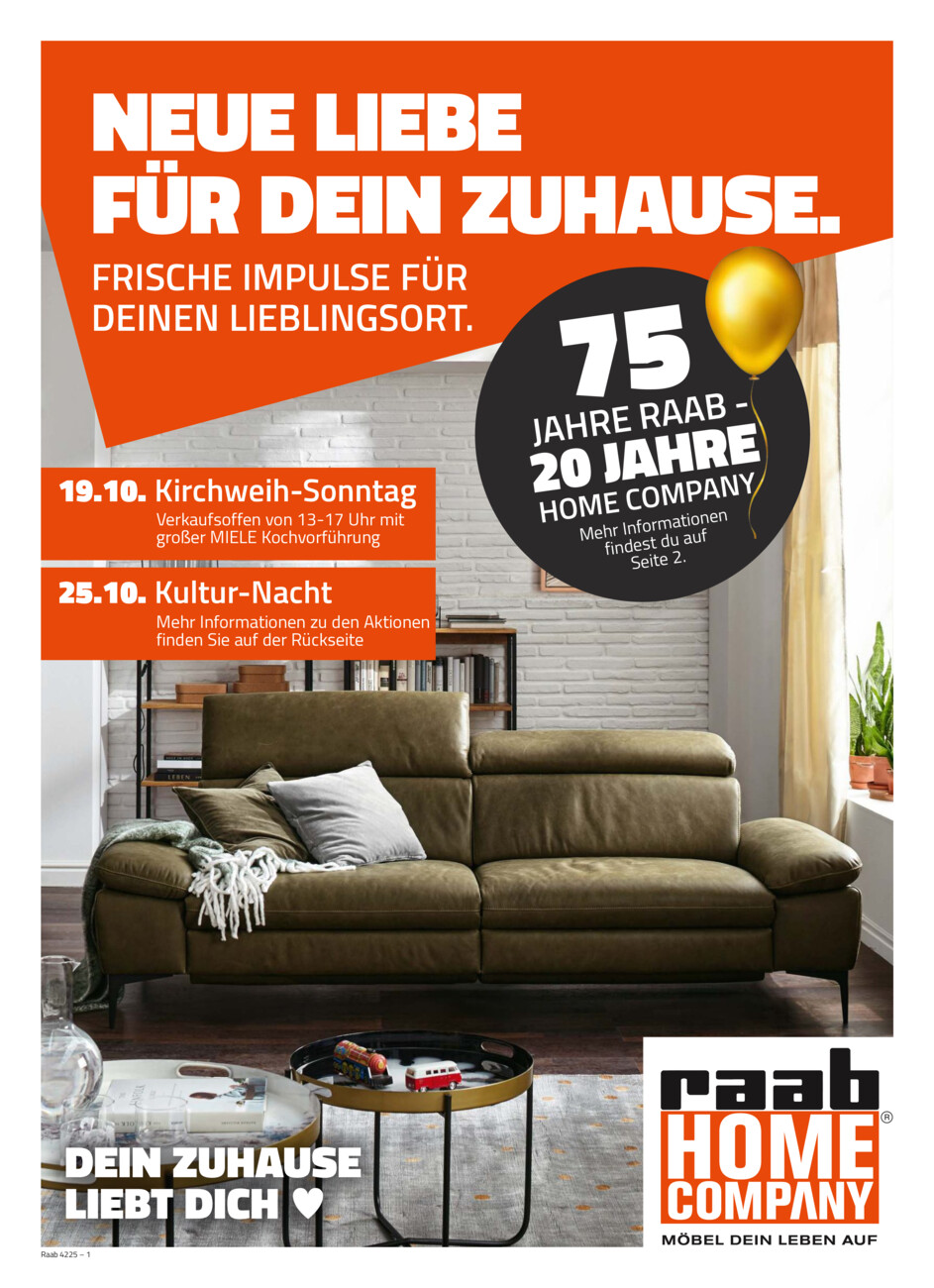 Raab Home Company vom Samstag, 18.10.2025