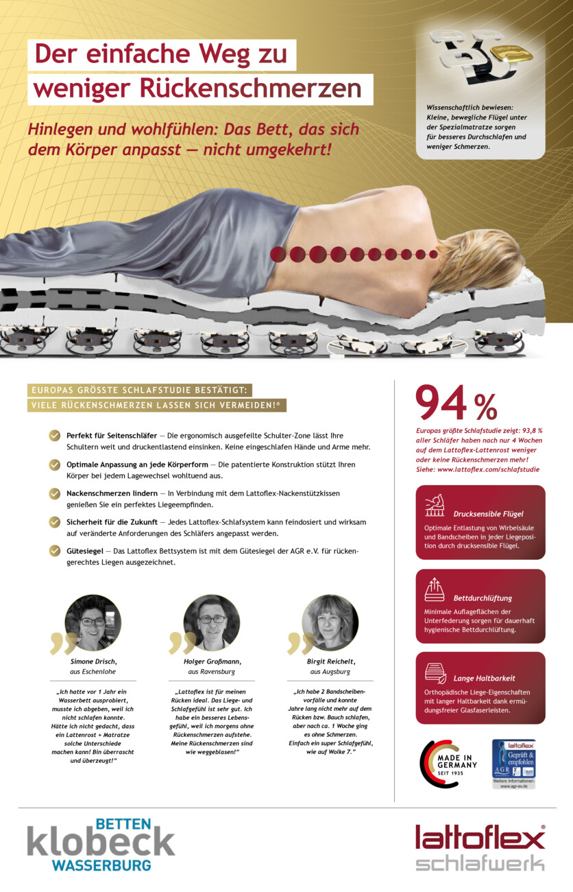 Betten Klobeck vom Donnerstag, 30.04.2026