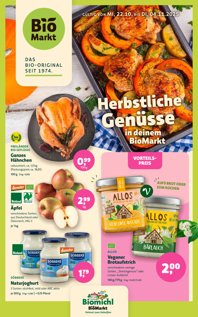 Biomichl vom Dienstag, 21.10.2025