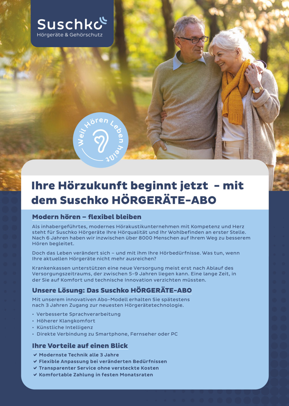 Hörgeräte Suschko vom Samstag, 06.12.2025