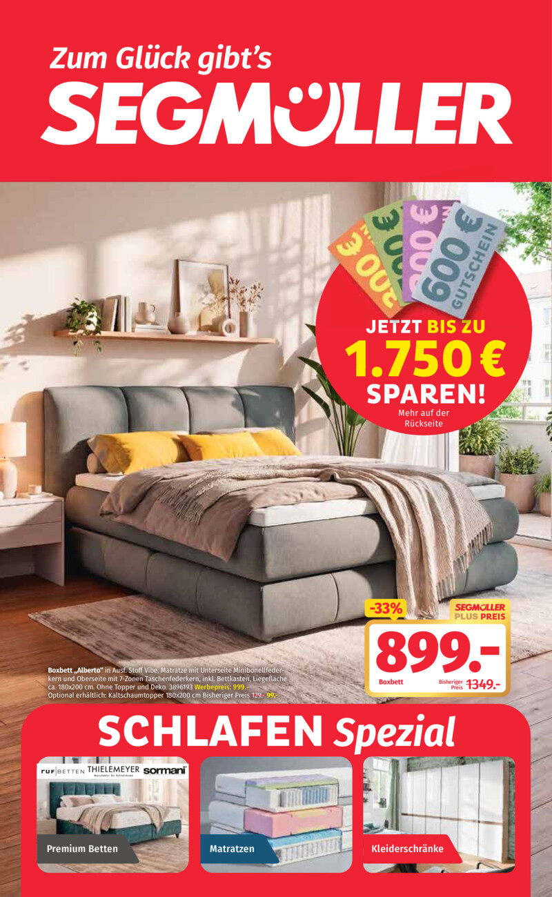 Segmüller 2607SH vom Samstag, 18.07.2026