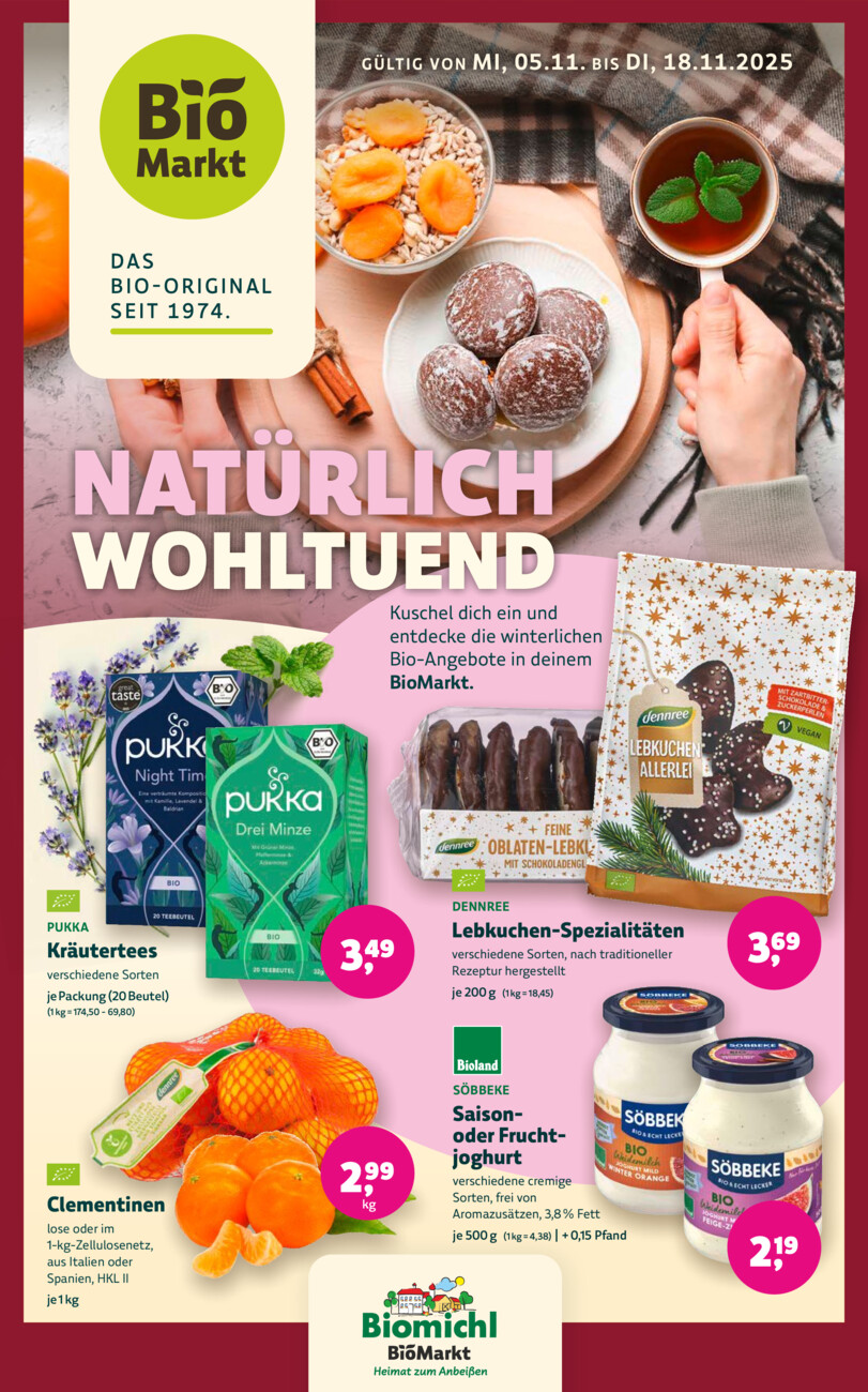 Biomichl vom Dienstag, 04.11.2025