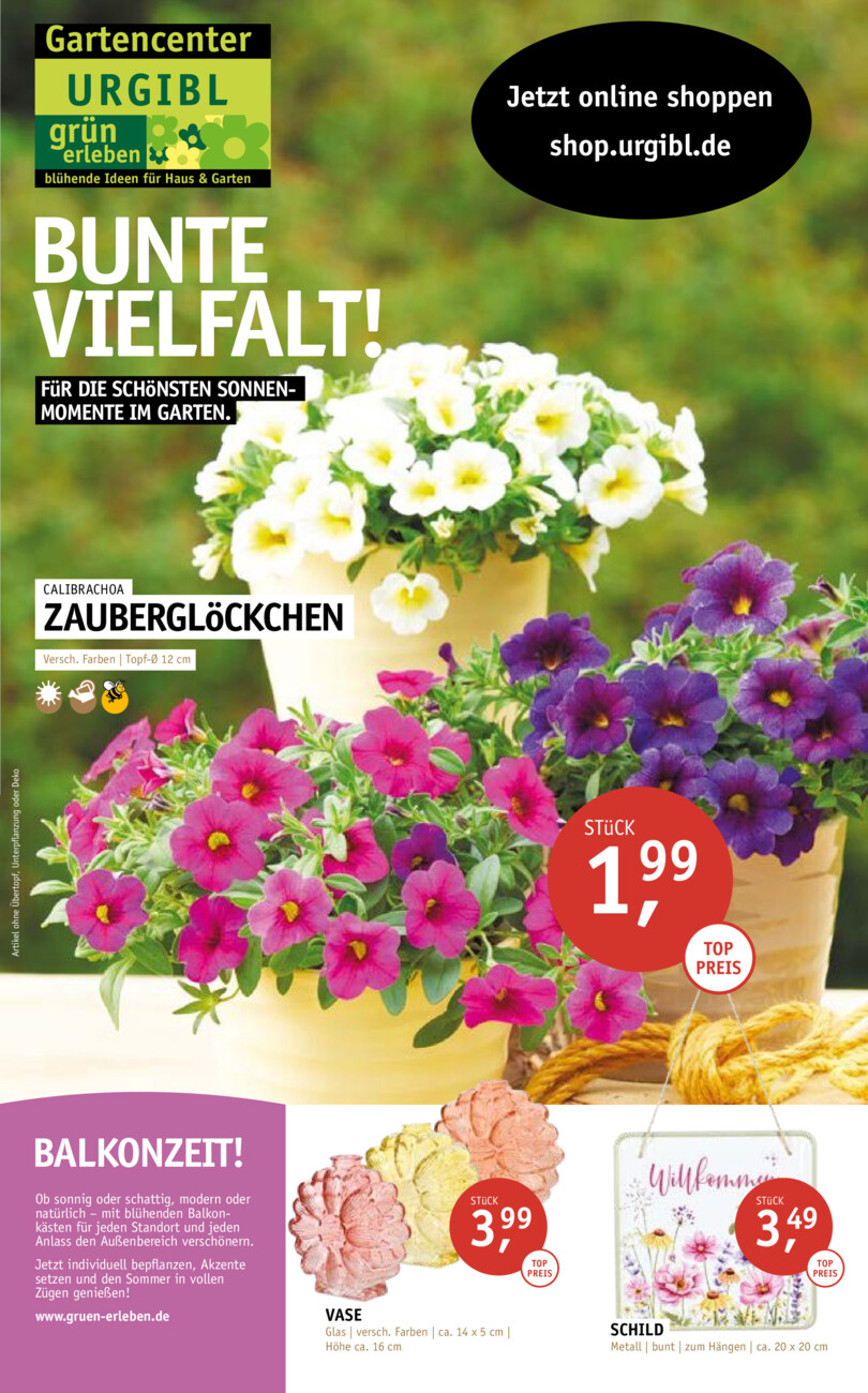 Urgibl Gartencenter vom Donnerstag, 23.04.2026