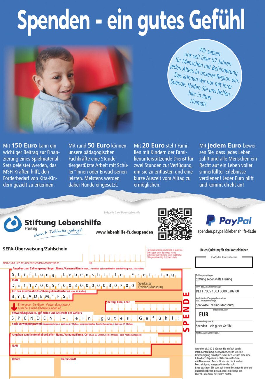Stiftung Lebenshilfe Freising vom Samstag, 29.11.2025