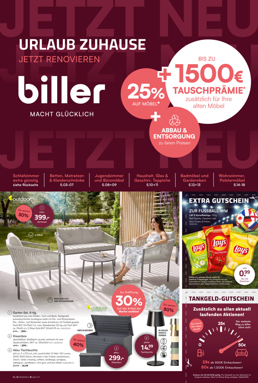 Möbel Biller vom Donnerstag, 21.05.2026