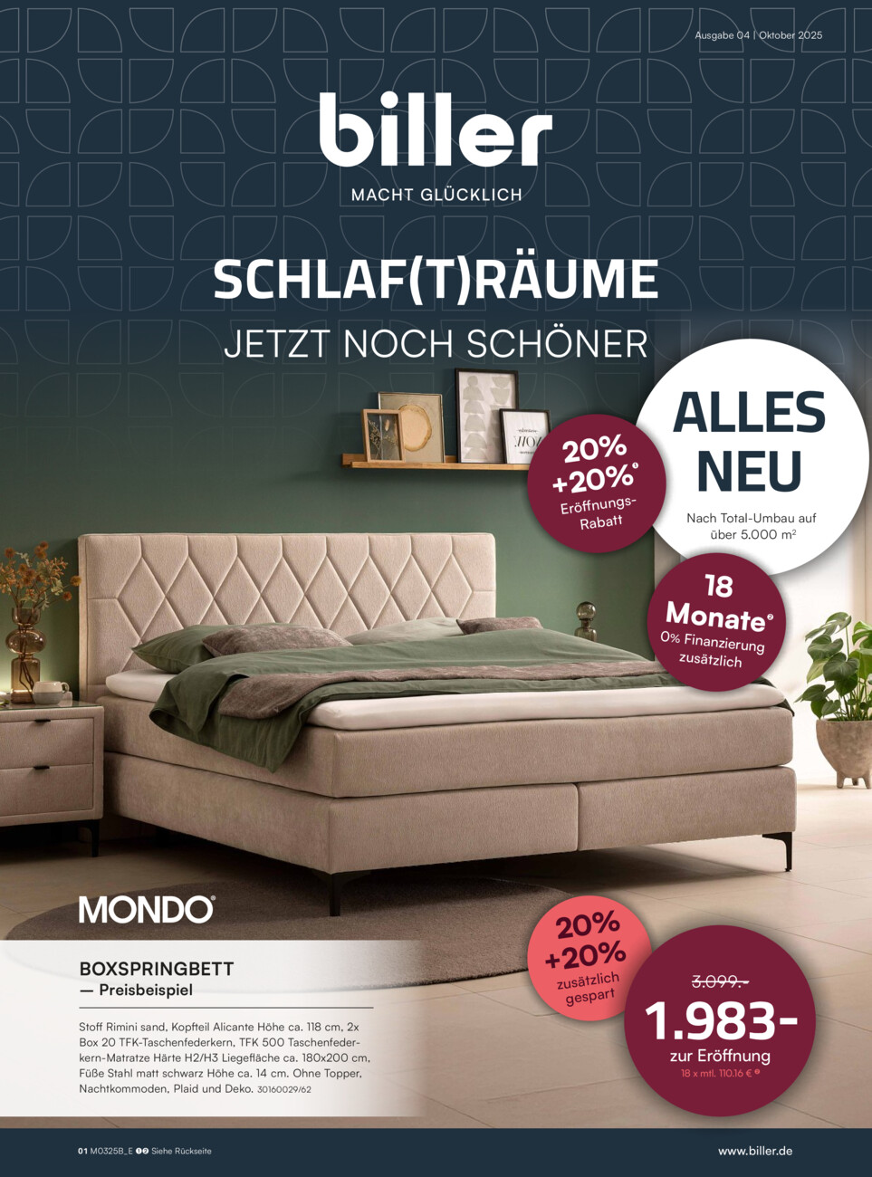 Möbelcenter biller vom Donnerstag, 16.10.2025