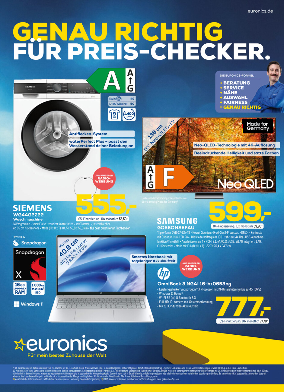 Euronics Prestel vom Mittwoch, 28.10.2026