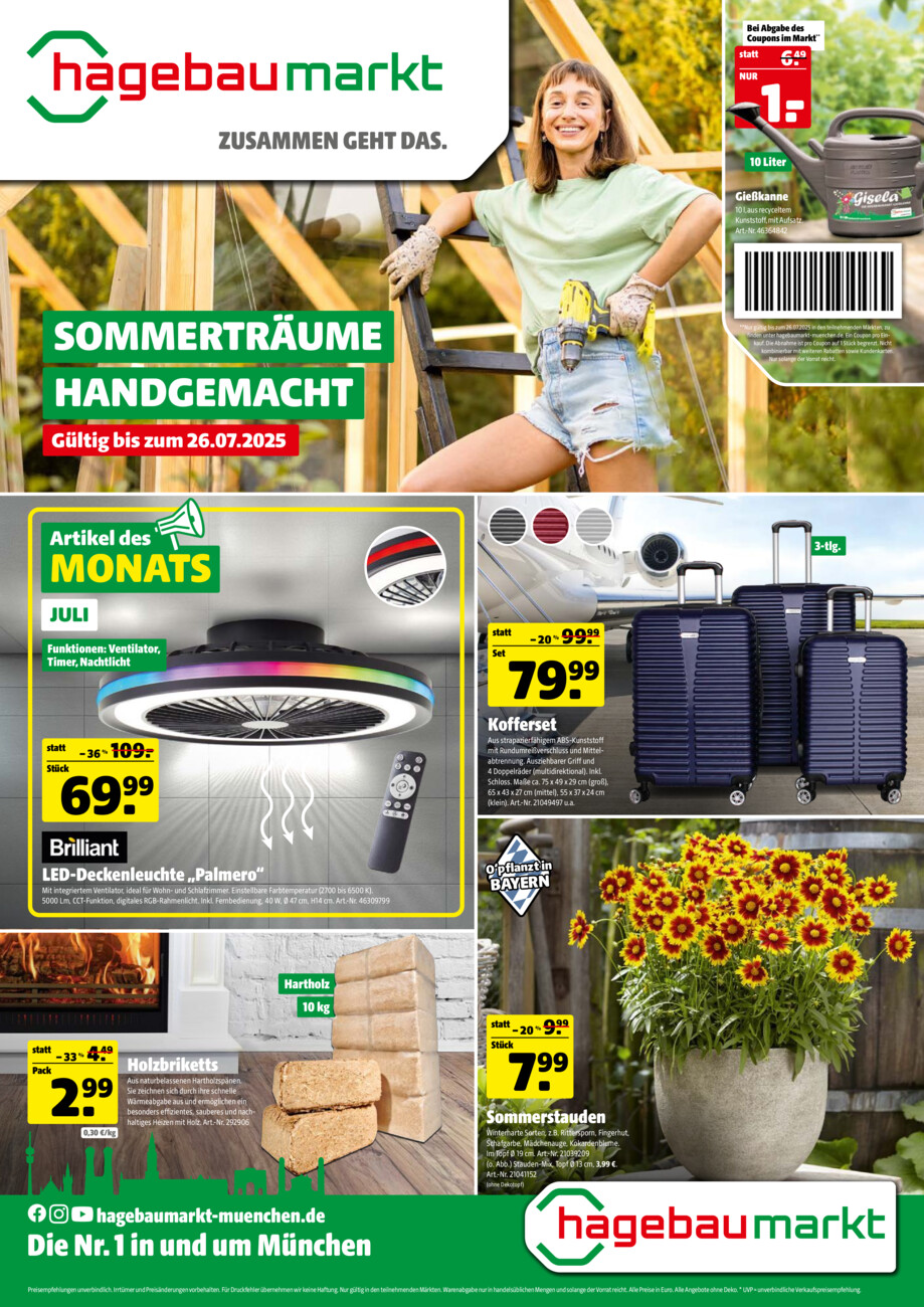 Hagebaumarkt vom Samstag, 19.07.2025