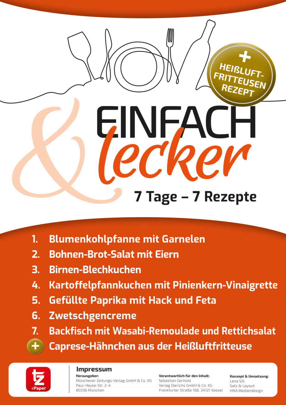 7 Tage – 7 Rezepte  vom Montag, 31.08.2026