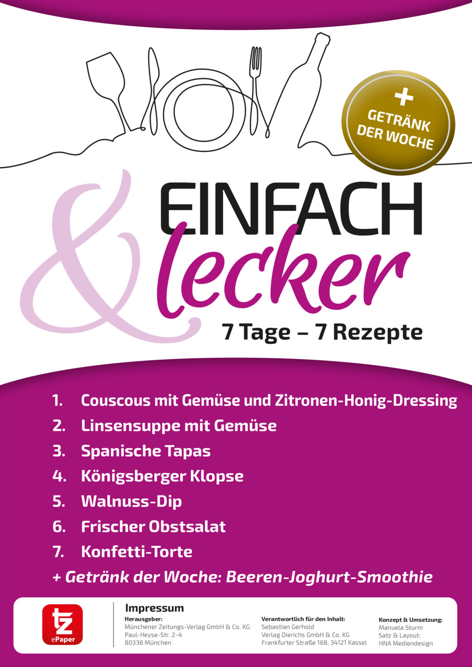 7 Tage – 7 Rezepte vom Dienstag, 22.04.2025