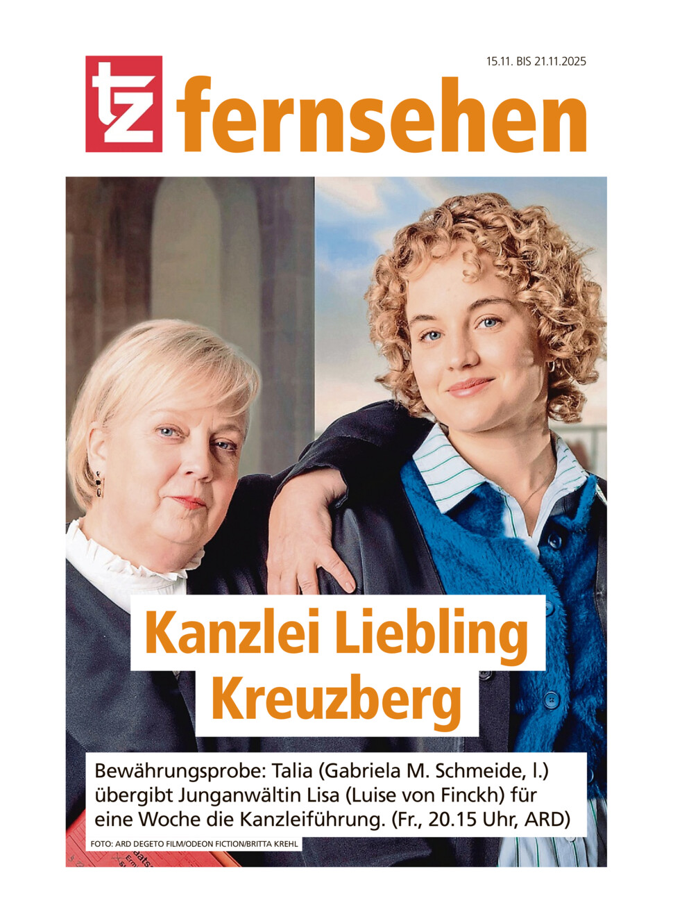 TZ-Fernsehmagazin vom Samstag, 15.11.2025