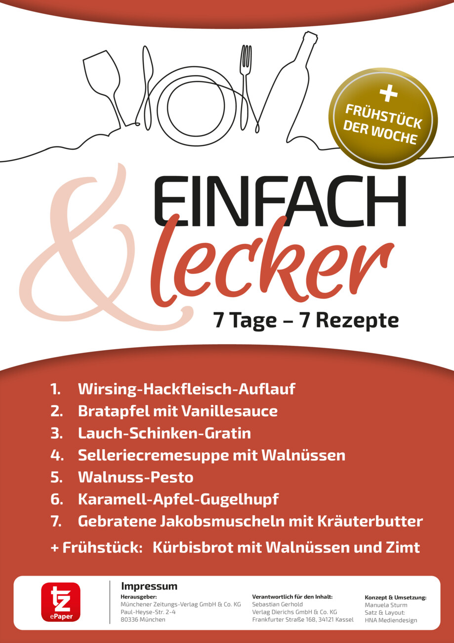 7 Tage – 7 Rezepte vom Montag, 01.12.2025
