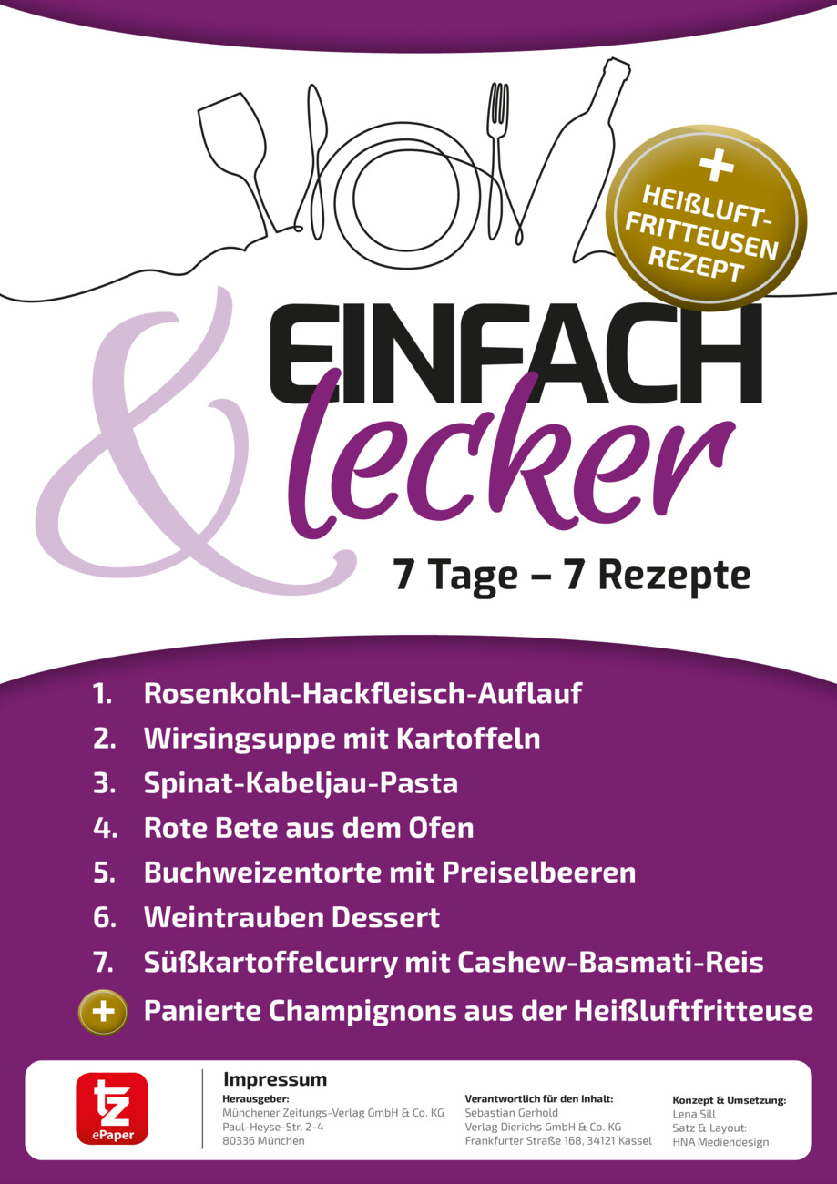 7 Tage – 7 Rezepte vom Montag, 26.10.2026