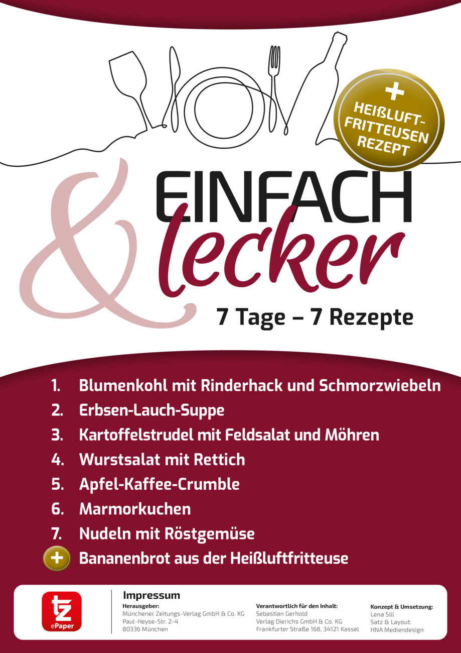 7 Tage – 7 Rezepte  vom Montag, 14.09.2026
