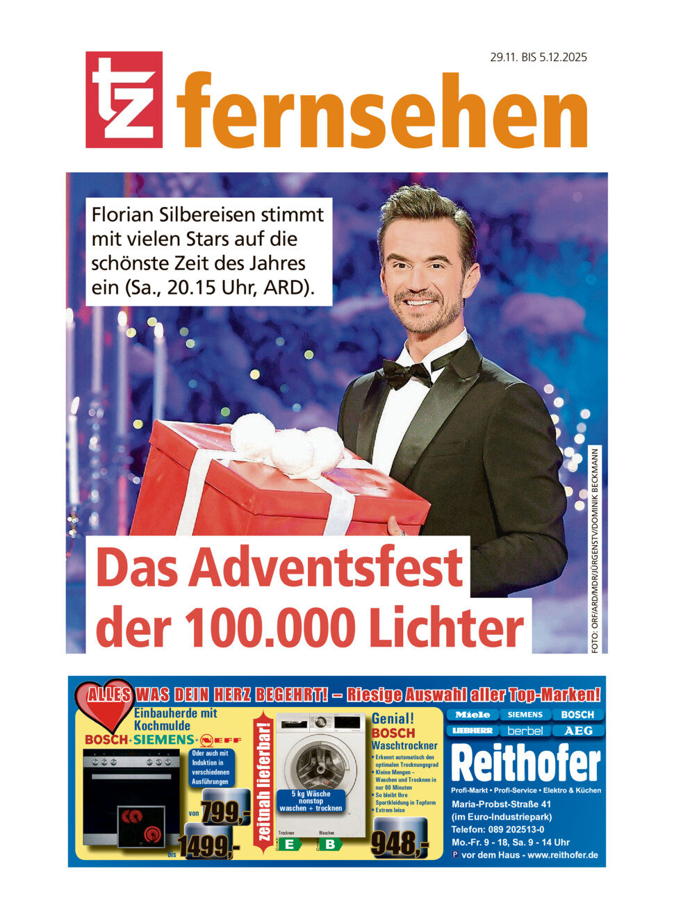 TZ-Fernsehmagazin vom Samstag, 29.11.2025