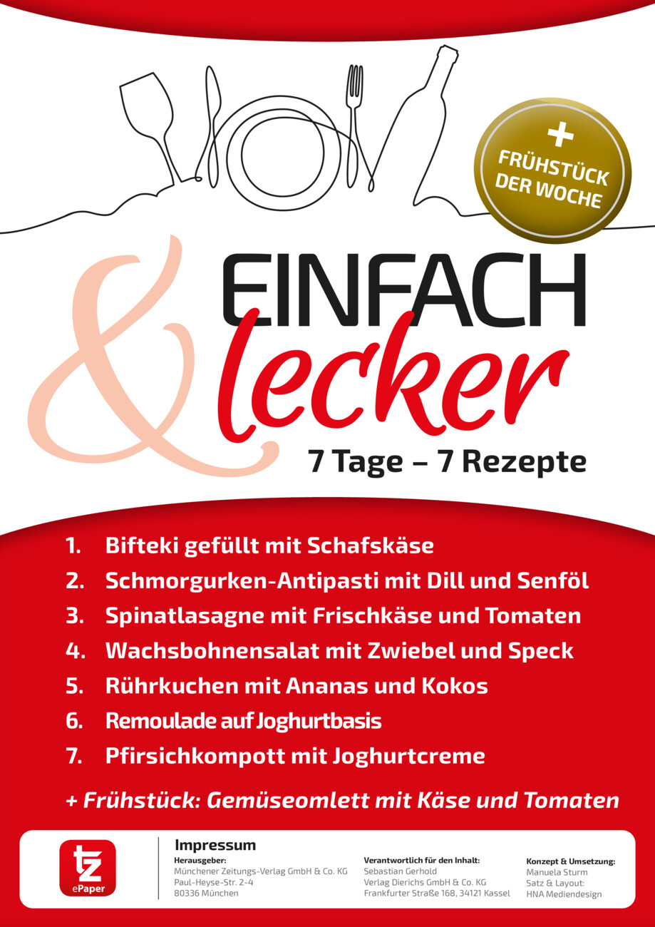 7 Tage - 7 Rezepte vom Montag, 04.08.2025