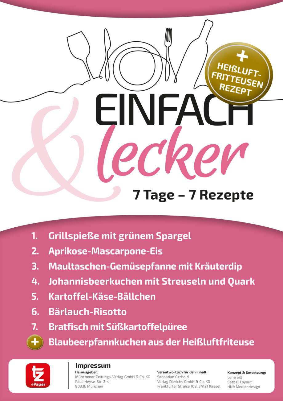 7 Tage – 7 Rezepte  vom Montag, 27.07.2026