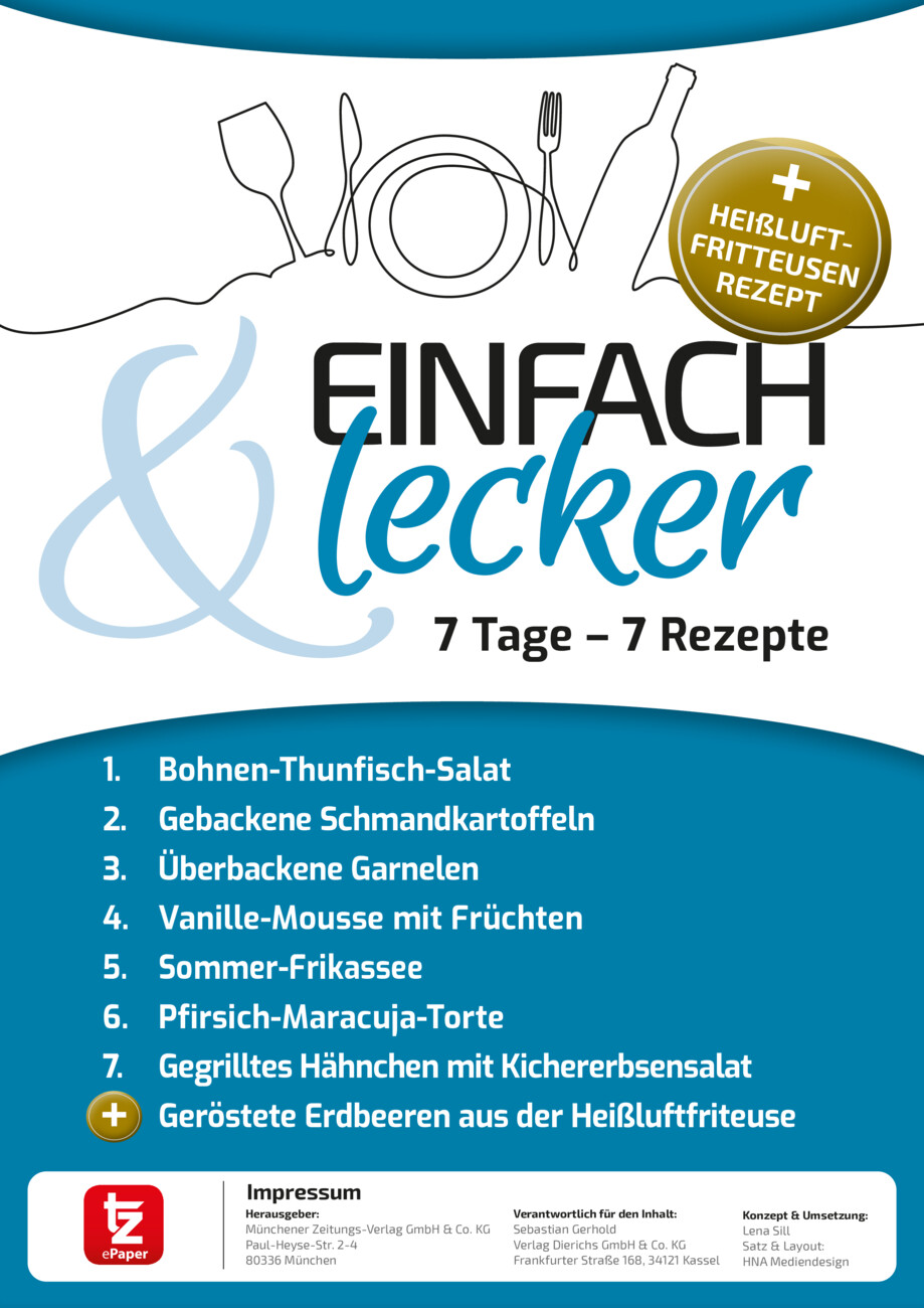 7 Tage – 7 Rezepte  vom Montag, 03.08.2026