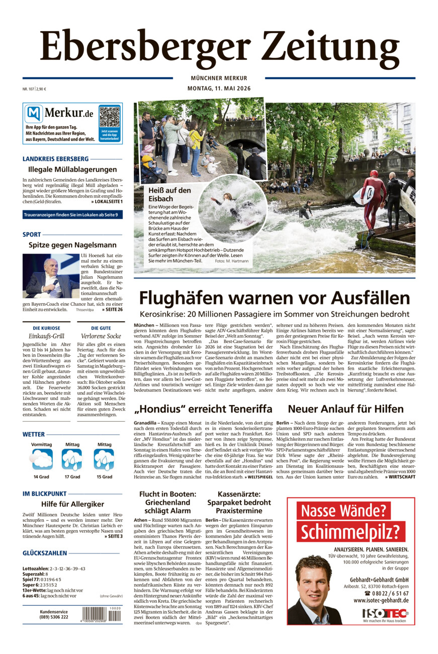 Ebersberger Zeitung vom Montag, 11.05.2026