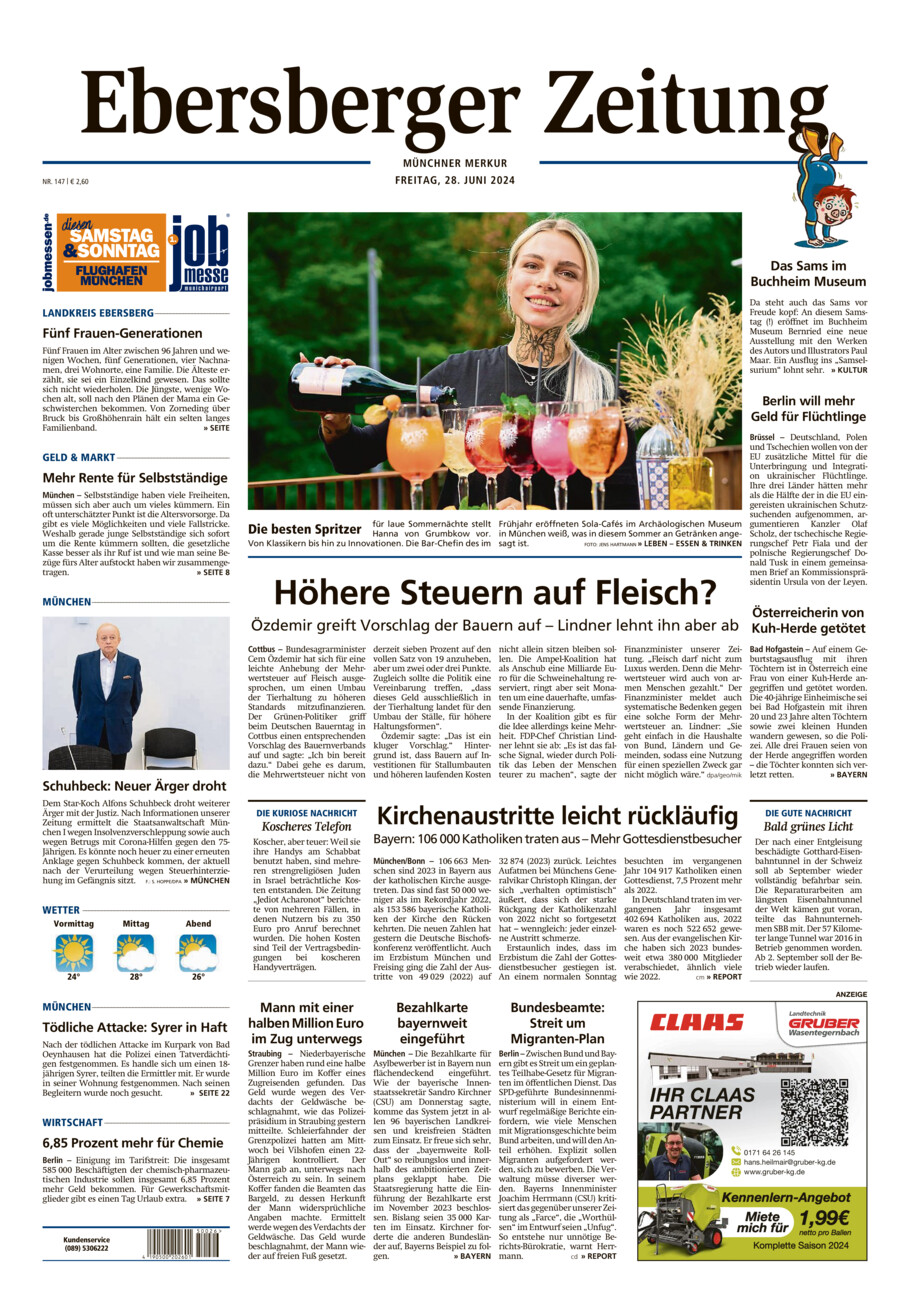 Ebersberger Zeitung vom Freitag, 28.06.2024