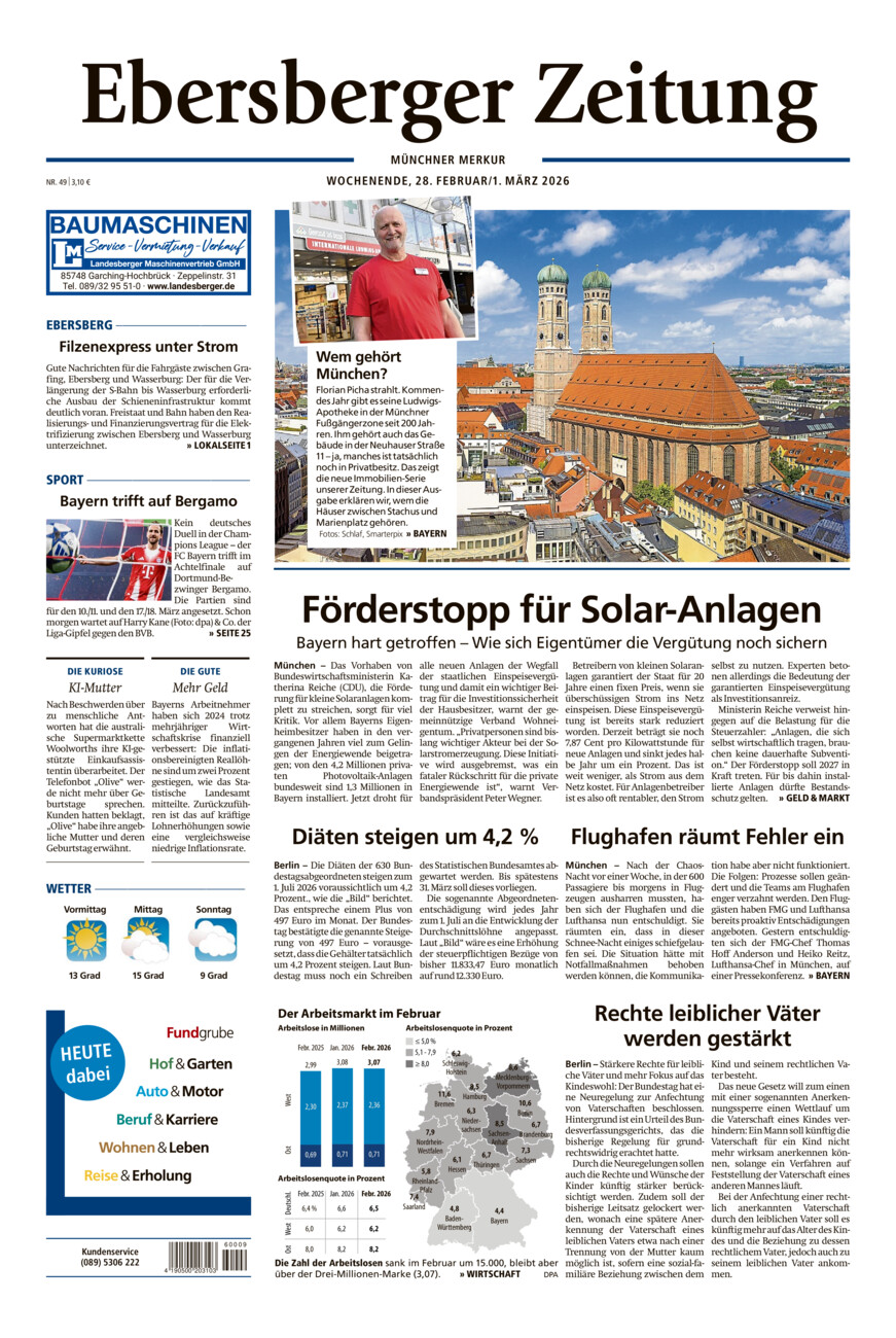 Ebersberger Zeitung vom Samstag, 28.02.2026
