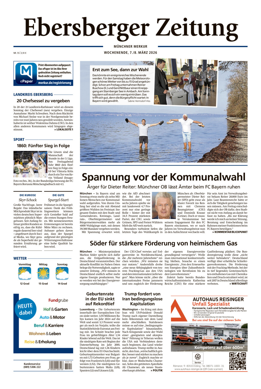 Ebersberger Zeitung vom Samstag, 07.03.2026
