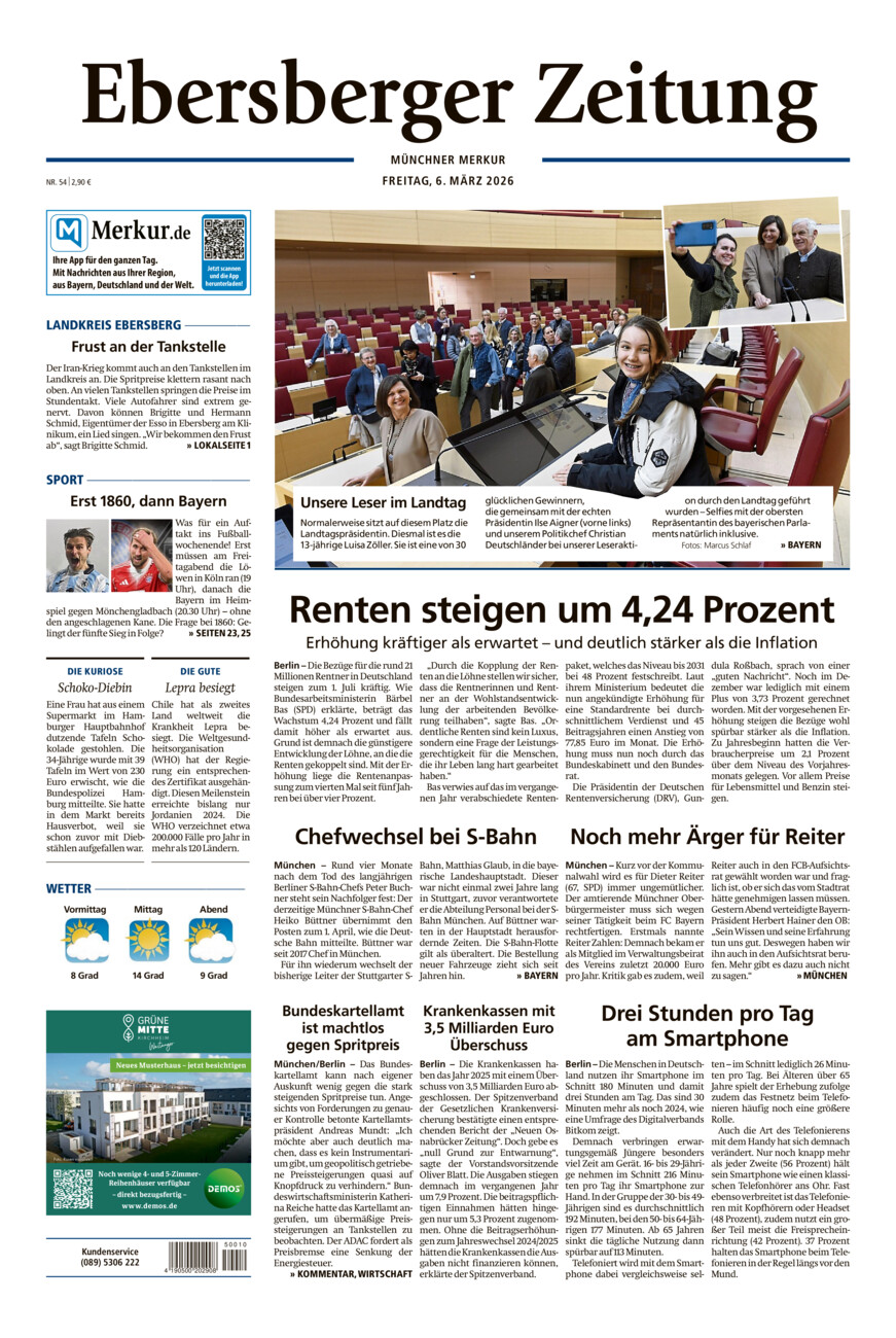Ebersberger Zeitung vom Freitag, 06.03.2026